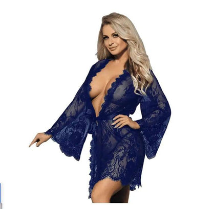 Free Shipping For Lace Pajamas with Long Sleeves for Ultimate Comfort