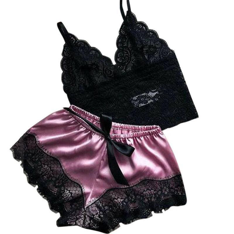 Free Shipping For Womens Sexy Lace Sleepwear Lace Nachtkleding Lingerie