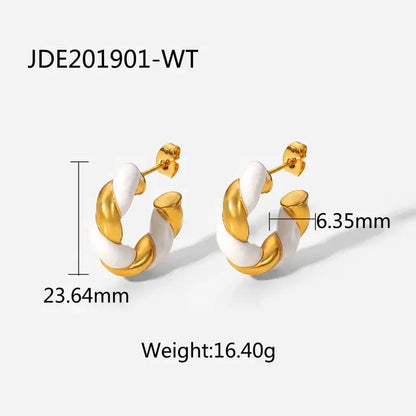 Free Shipping For18K Gold Plated Hoop Earrings