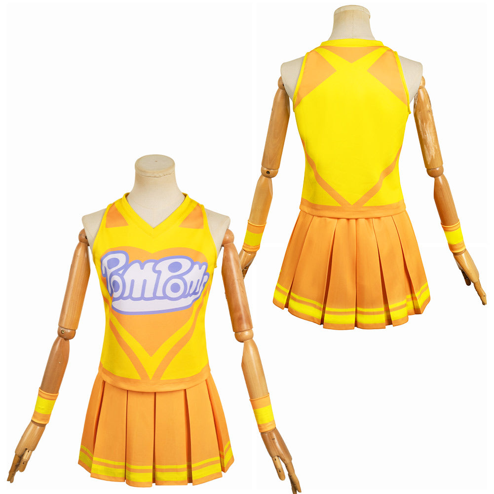 Free Shipping For_a Nare Hana Nare Anime Anna Aveiro Kanata Misora Suzuha Obunai Women Yellow Dress Cosplay Costume