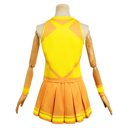 Free Shipping For_a Nare Hana Nare Anime Anna Aveiro Kanata Misora Suzuha Obunai Women Yellow Dress Cosplay Costume