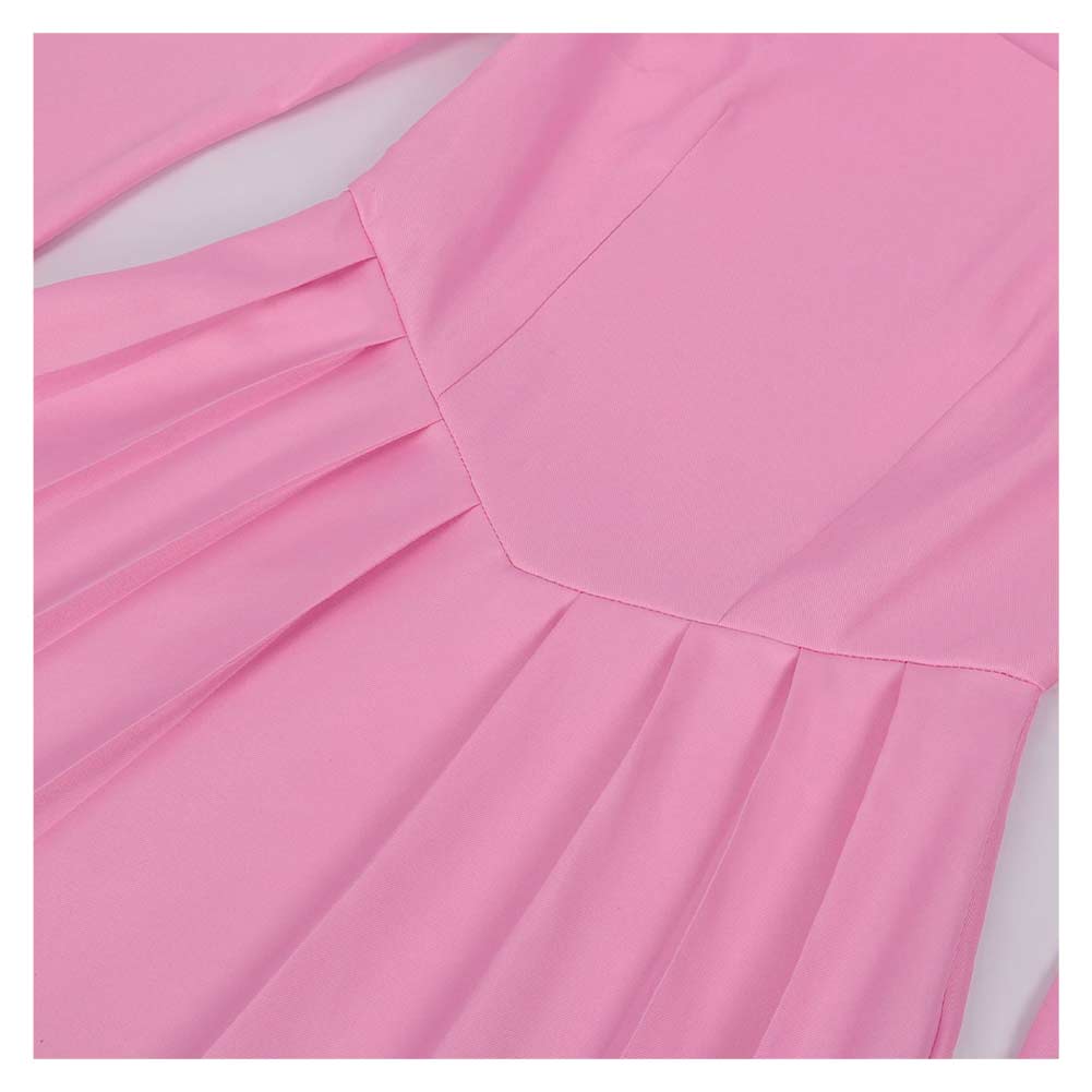 Free Shipping For_ne Piece Anime Nefertari Vivi Women Pink Dress With Cloak Party Carnival Halloween Cosplay Costume