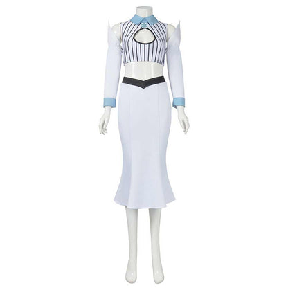 Free Shipping For_rihime Inoue Women White Dress Set Party Carnival Halloween Cosplay Costume