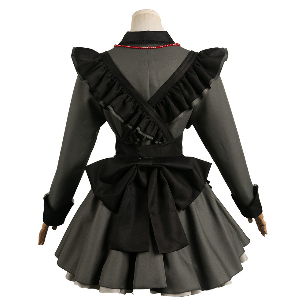 Free Shipping For_shi no Ko Anime Hoshino Rubii Women Black Maid Dress Party Carnival Halloween Cosplay Costume