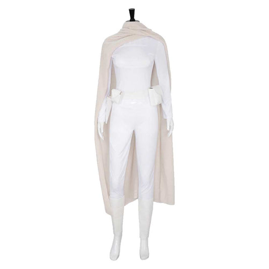 Free Shipping For_adme Amidala Women White Outfit With Cloak Party Carnival Halloween Cosplay Costume