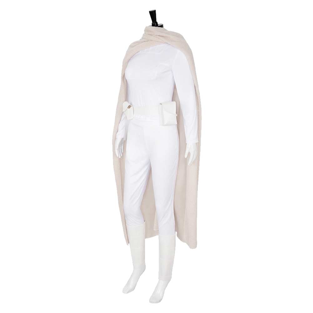 Free Shipping For_adme Amidala Women White Outfit With Cloak Party Carnival Halloween Cosplay Costume