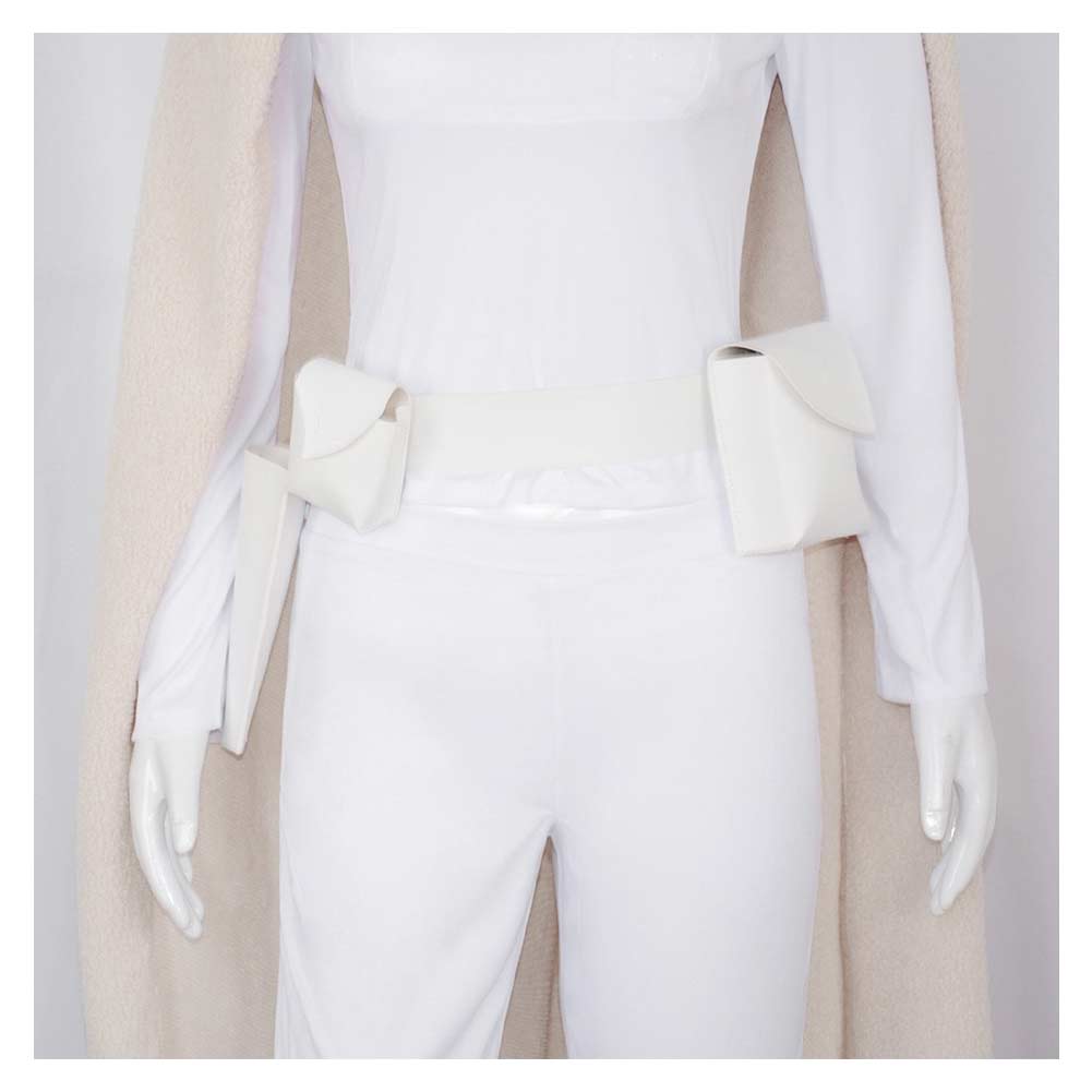 Free Shipping For_adme Amidala Women White Outfit With Cloak Party Carnival Halloween Cosplay Costume