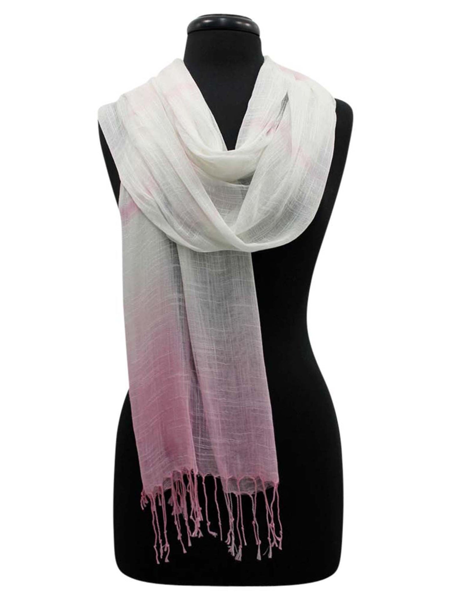 Ombre Long Scarf Wrap With Fringe