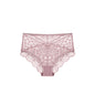 Pink Floral Lace Trim Hight Waist Panty