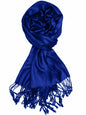 Solid Color Pashmina Scarf Wrap With Fringe