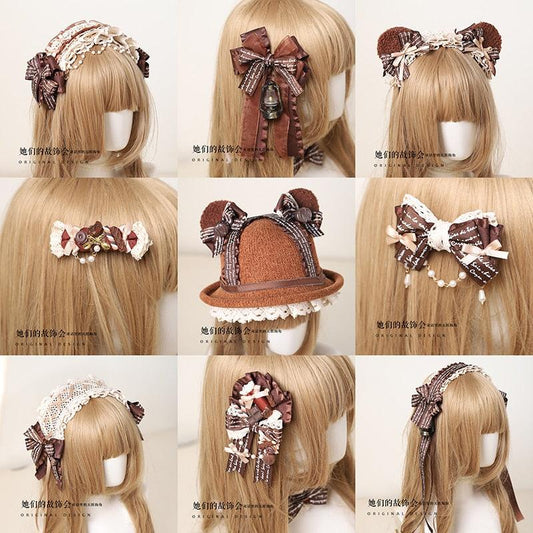 Free Shipping For Hivava Mama Bear Cottagecore Hat and Hair Accessories Set