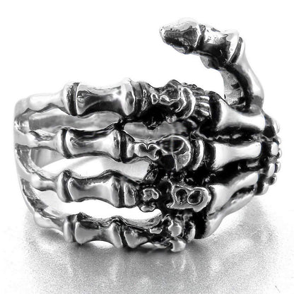 Gothic Skeletal Metal Ring