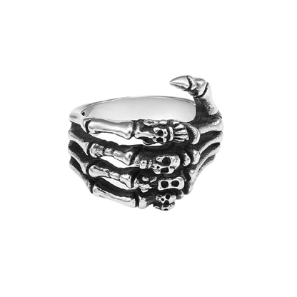 Gothic Skeletal Metal Ring