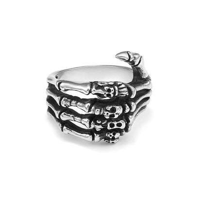 Gothic Skeletal Metal Ring