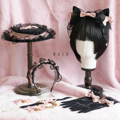 Free Shipping For Hivava Maid Cafe Fairycore Hat & Hair Accessories Set