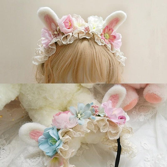 Free Shipping For Hivava Gentle Pats Bunny Fairycore Cottagecore Princesscore Headband Hair Accessory