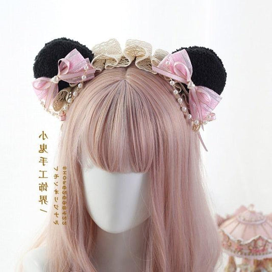 Free Shipping For Hivava Princess Panda Fairycore Cottagecore Princesscore Headband Hair Accessory