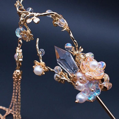 Free Shipping For Hivava Treasures of Wintery Spring Fairycore Princesscore Hair Stick Accessory