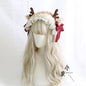 Free Shipping For Hivava Courting Cherry Tree Stag Fairycore Cottagecore Warm Hat with Optional Hair Accessory