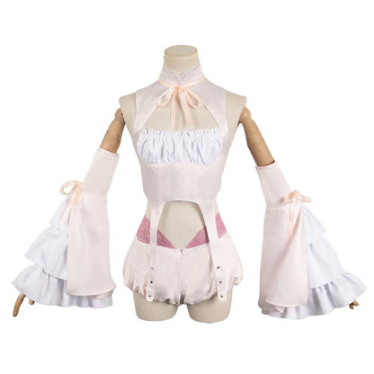 Free Shipping For_uella Magi Madoka Magica Anime Byakuya Women Pink Outfit Party Carnival Halloween Cosplay Costume