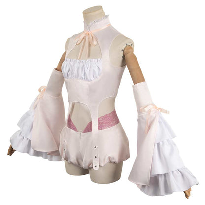 Free Shipping For_uella Magi Madoka Magica Anime Byakuya Women Pink Outfit Party Carnival Halloween Cosplay Costume