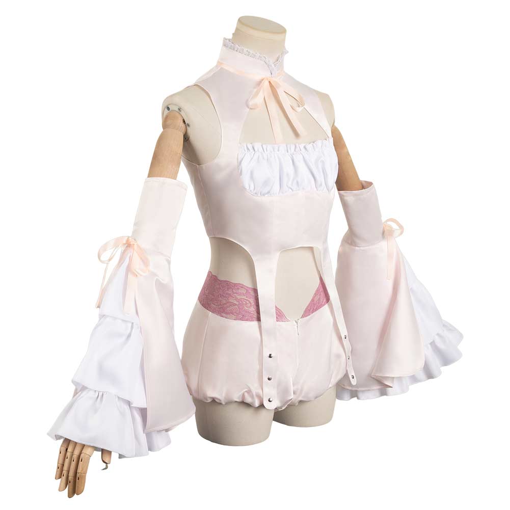 Free Shipping For_uella Magi Madoka Magica Anime Byakuya Women Pink Outfit Party Carnival Halloween Cosplay Costume