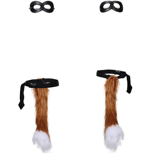 Free Shipping For_uss in Boots Movie Cat Kids Children Cosplay Tail And Eyemask Halloween Carnival Costume Accessories