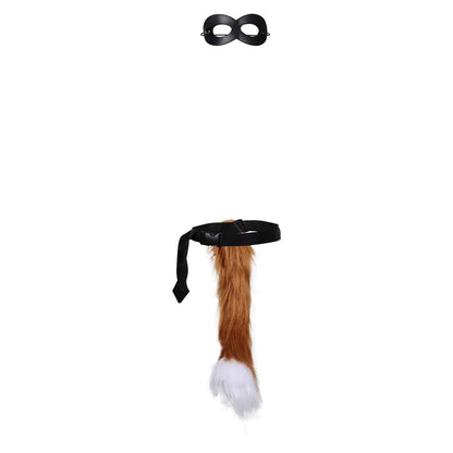 Free Shipping For_uss in Boots Movie Cat Kids Children Cosplay Tail And Eyemask Halloween Carnival Costume Accessories