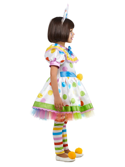 Free Shipping For Dottie Brights & Stripes the Clown Costume for Toddlers