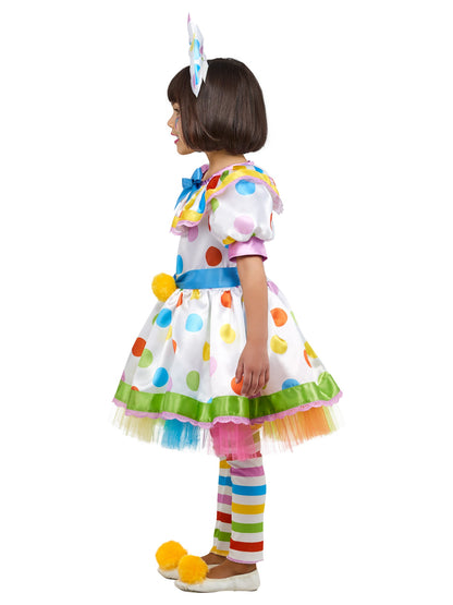 Free Shipping For Dottie Brights & Stripes the Clown Costume for Toddlers