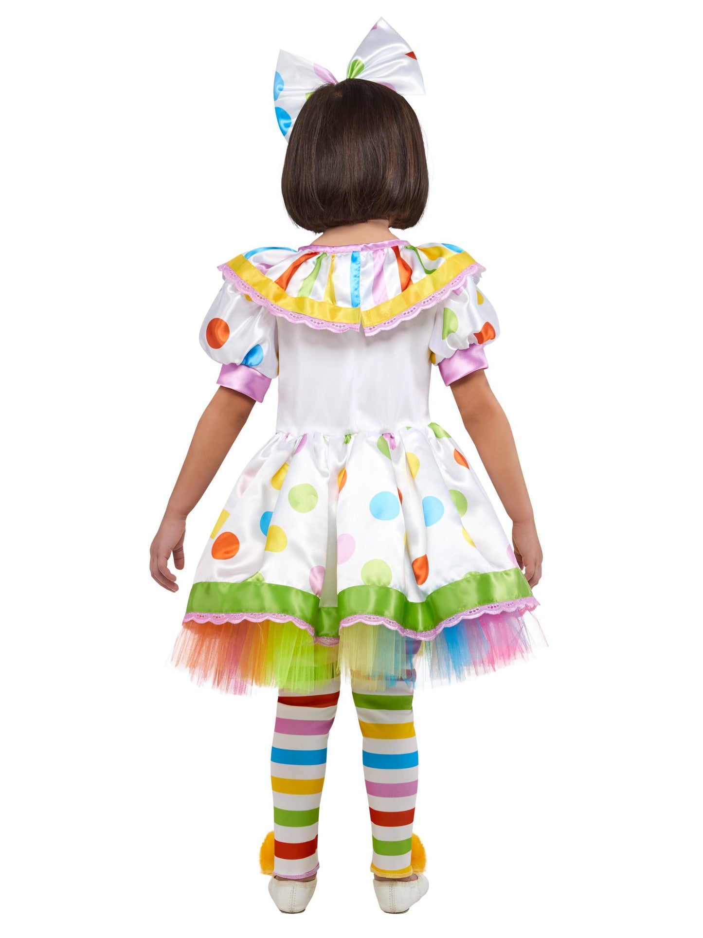 Free Shipping For Dottie Brights & Stripes the Clown Costume for Toddlers