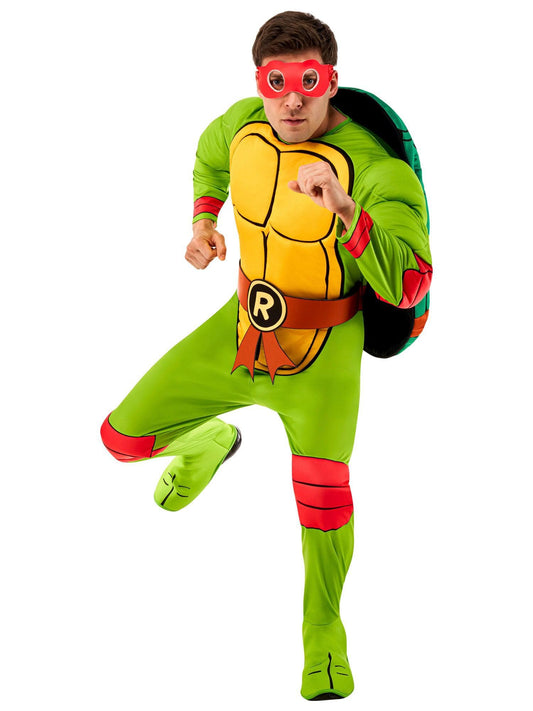 Free Shipping For Teenage Mutant Ninja Turtles Deluxe Raphael  Adult Costume