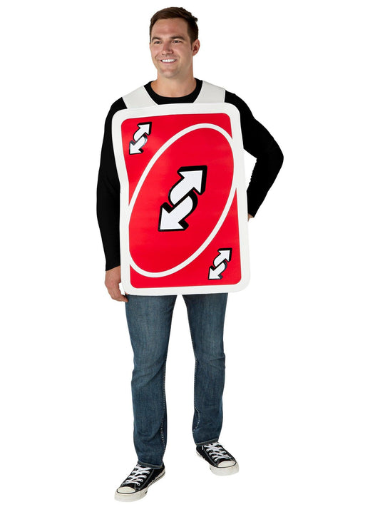 Free Shipping For Mattel Games Uno Reverse Adult Costume