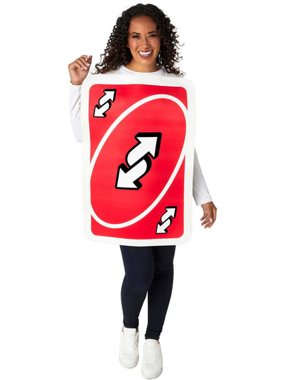 Free Shipping For Mattel Games Uno Reverse Adult Costume