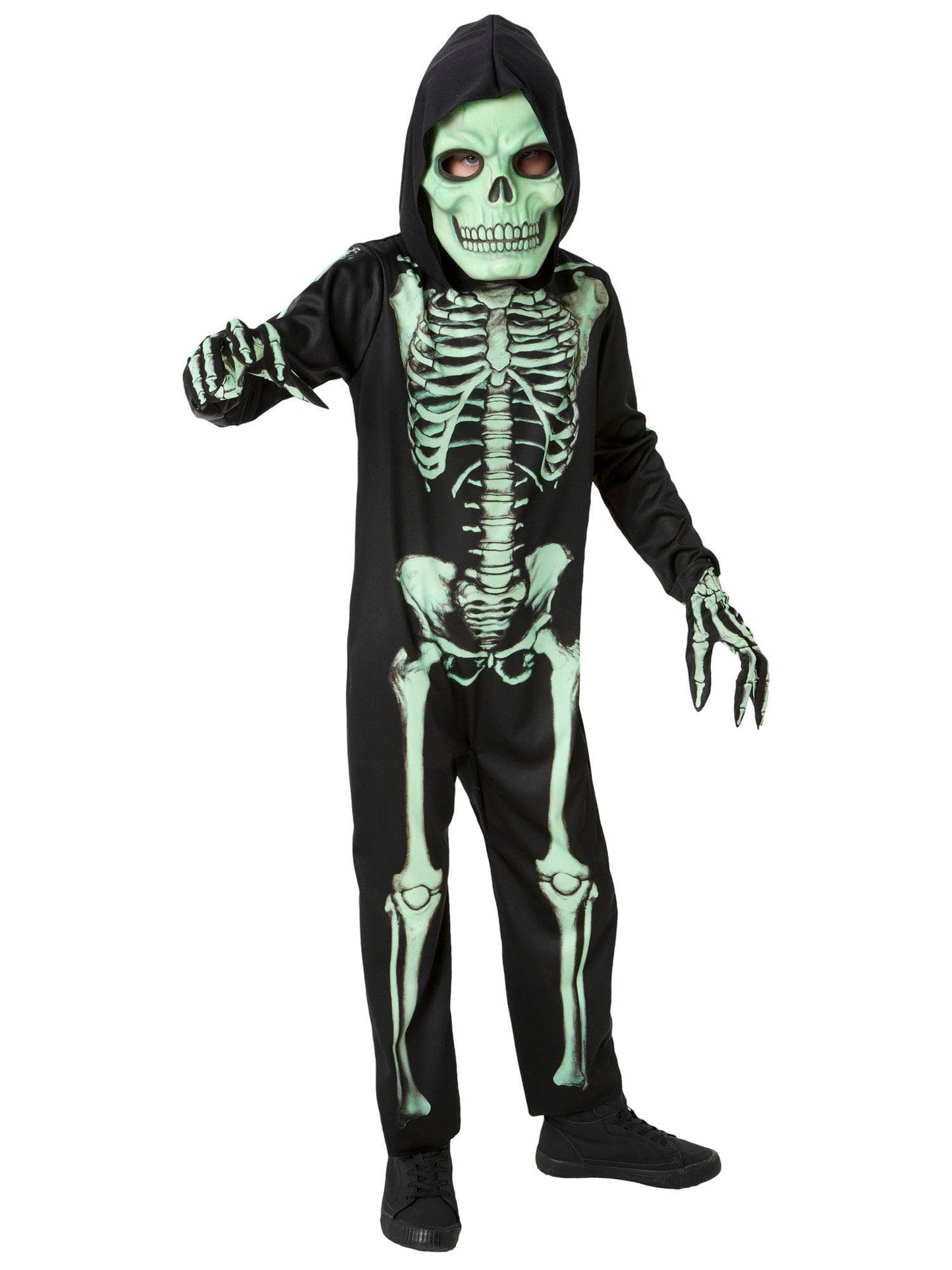 Free Shipping For Glow in the Dark Skeleton Kids Costume