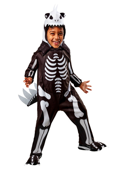 Free Shipping For Boys' Skelesaurus Rex Glow in the Dark Costume with Sound for Toddlers