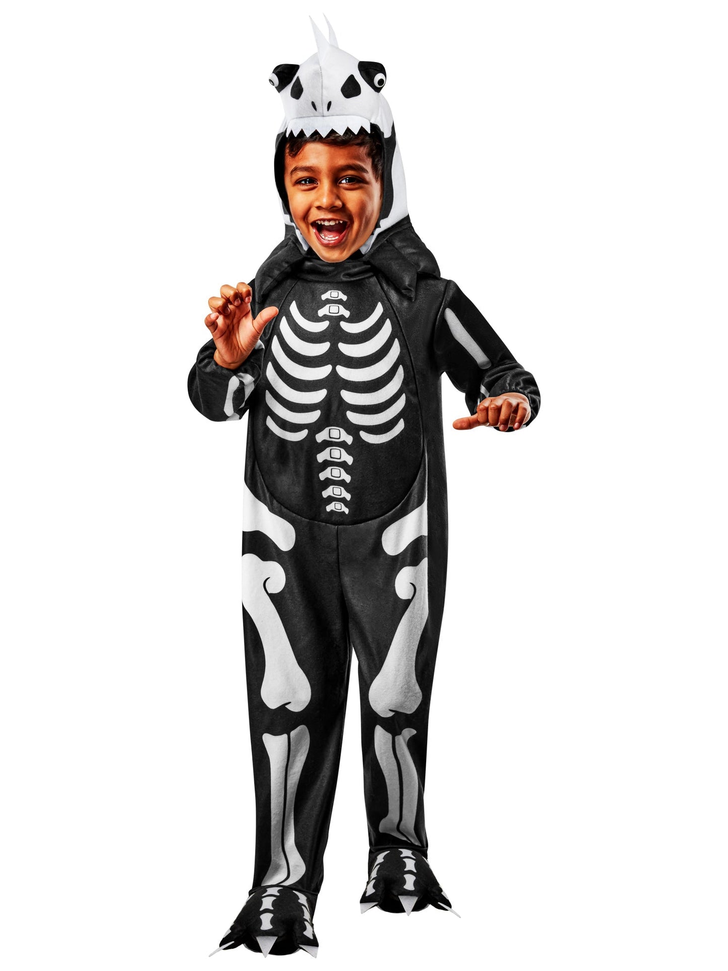 Free Shipping For Boys' Skelesaurus Rex Glow in the Dark Costume with Sound for Toddlers