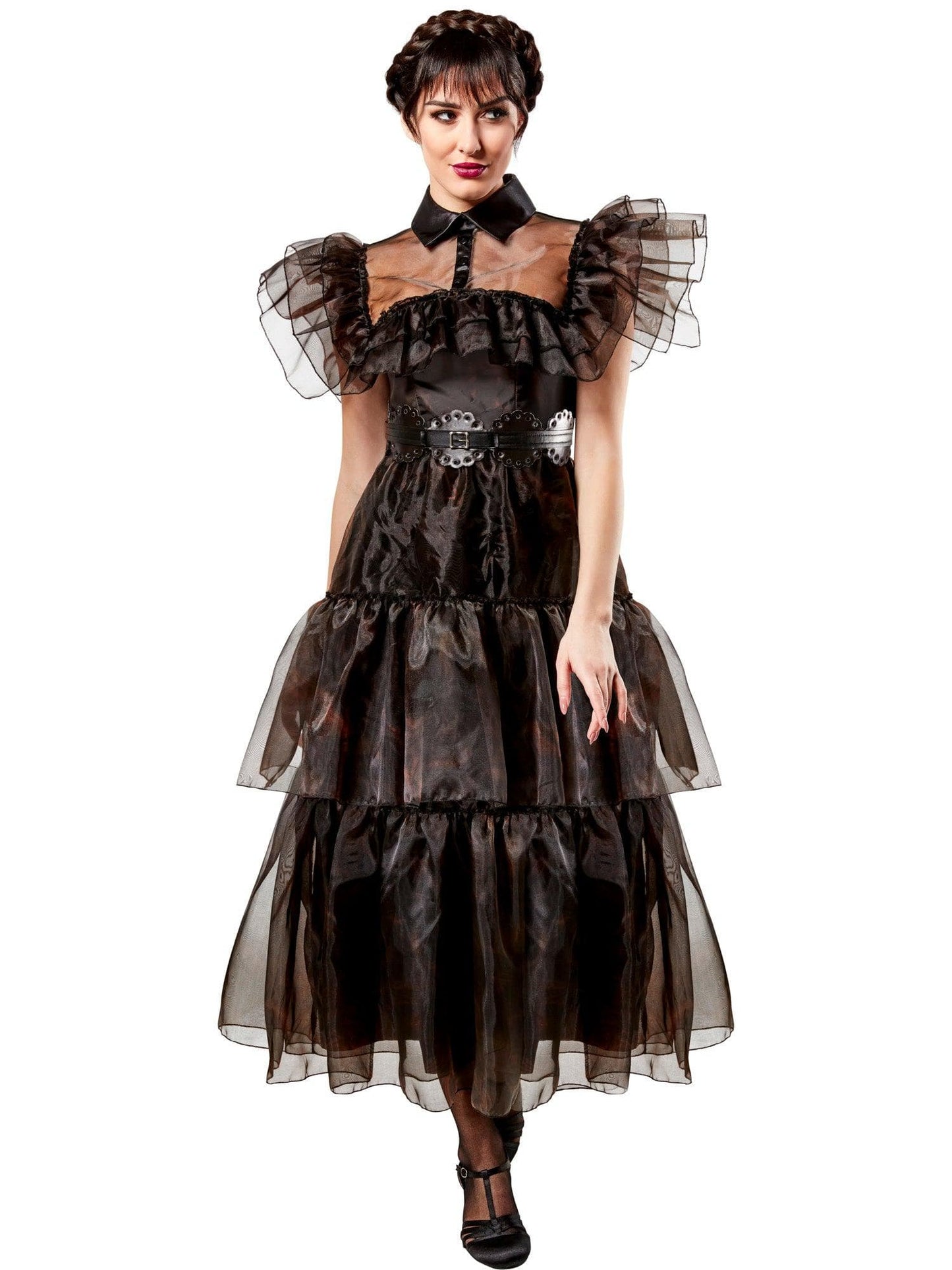 Free Shipping For Wednesday Addams Nevermore Academy Rave'n Dance Women's Costume