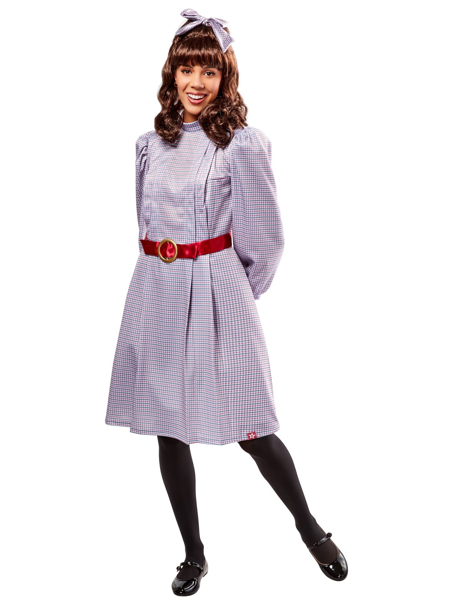 Free Shipping For Women's American Girl Samantha Parkington Plaid Dress Costume Set