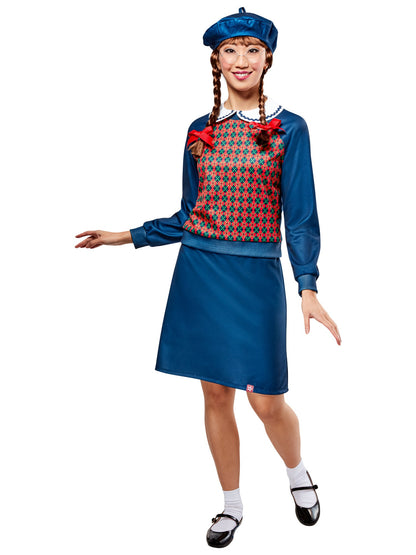 Free Shipping For Women's American Girl Molly McIntire Dress with Beret Costume Set