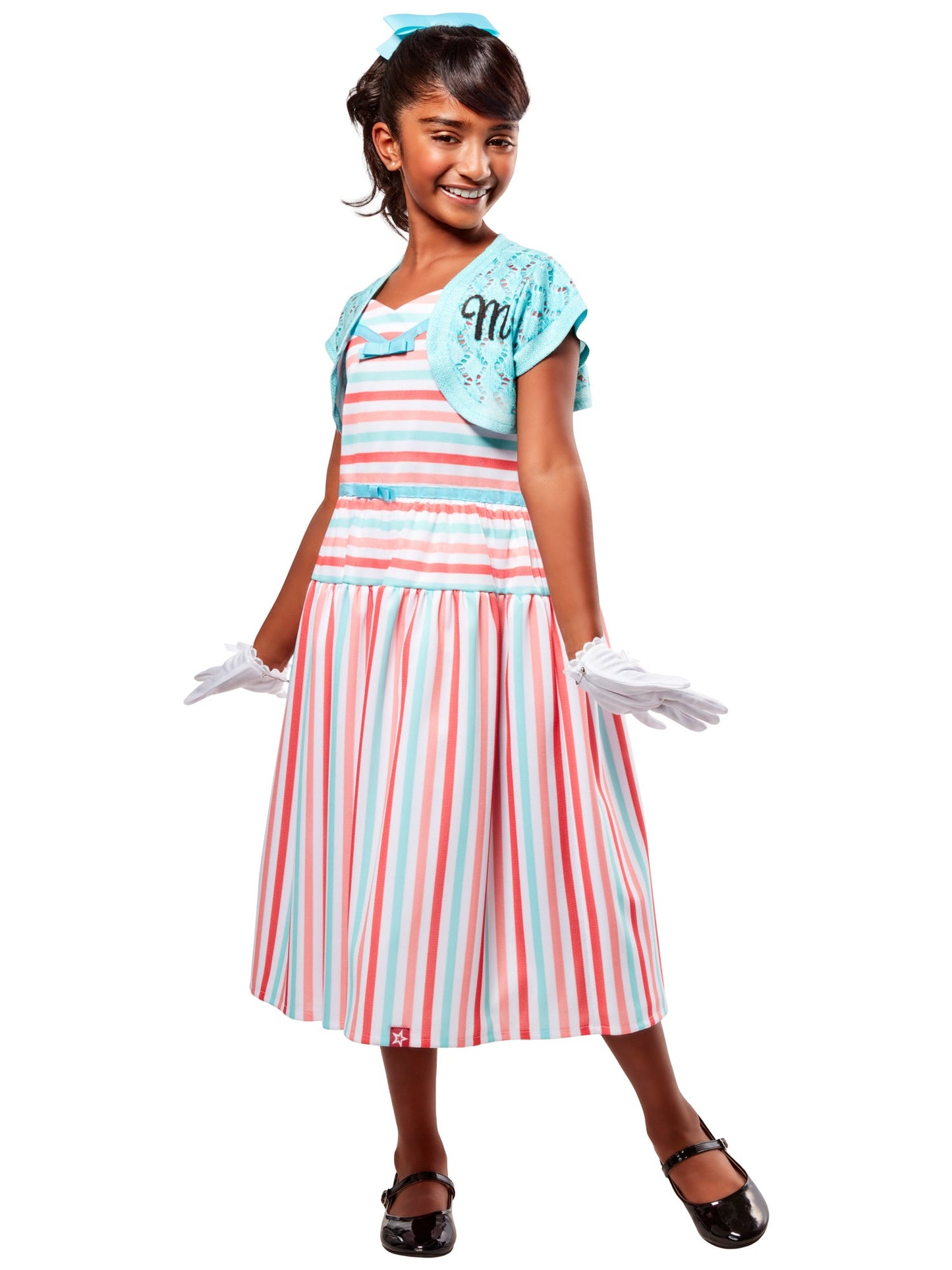 Free Shipping For Girls' American Girl Maryellen Larkin Dress with Shrug Costume Set