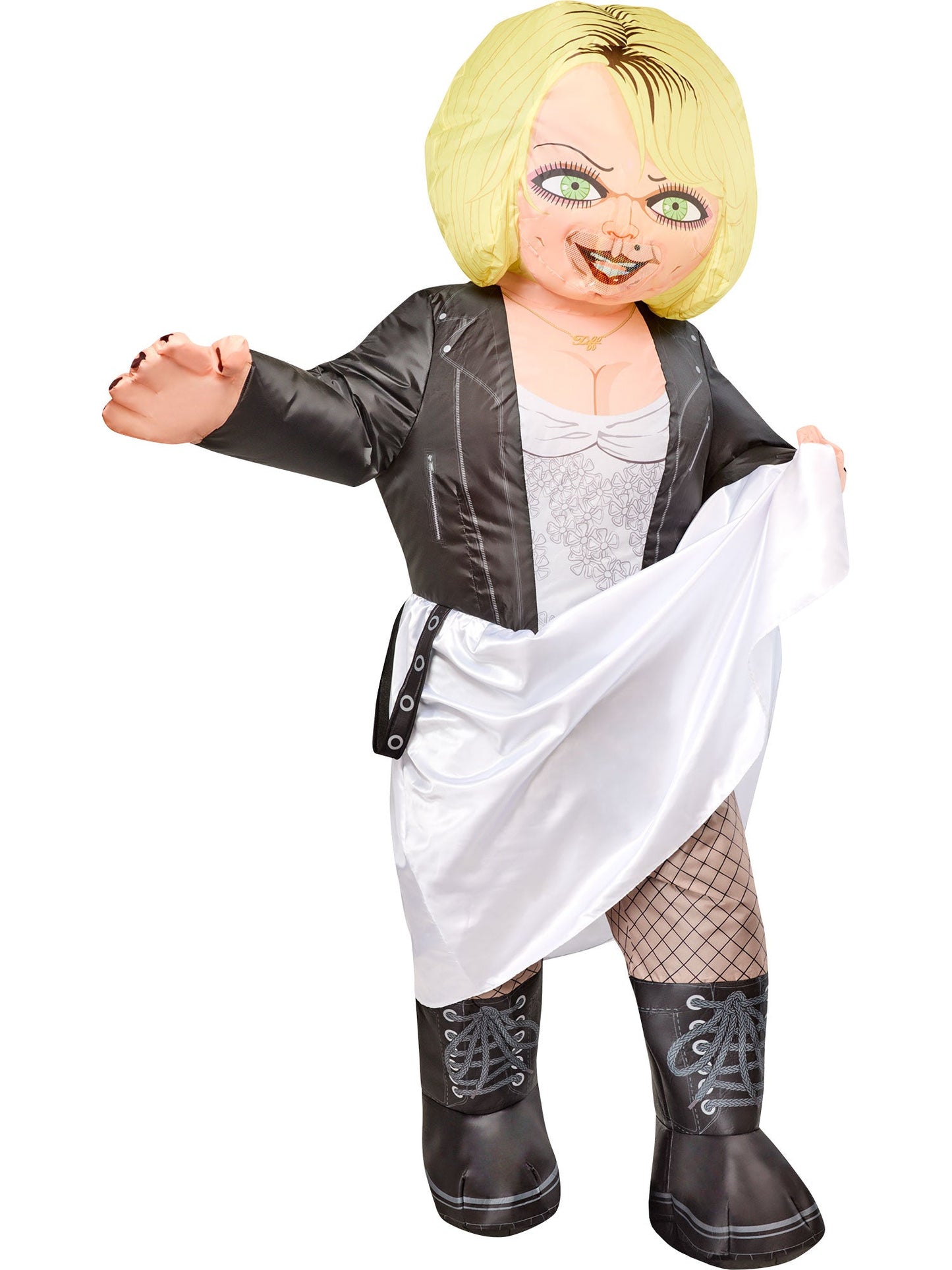 Free Shipping For Women's Bride of Chucky Tiffany Inflatable Costume