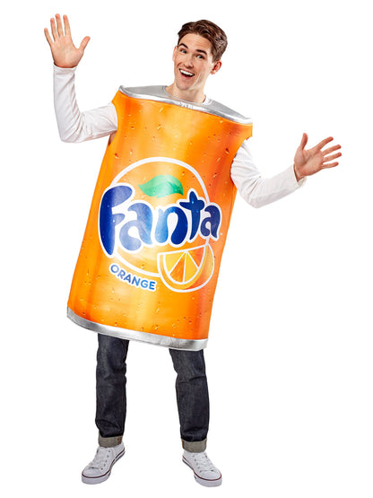 Free Shipping For Adult Orange Fanta Can Costume