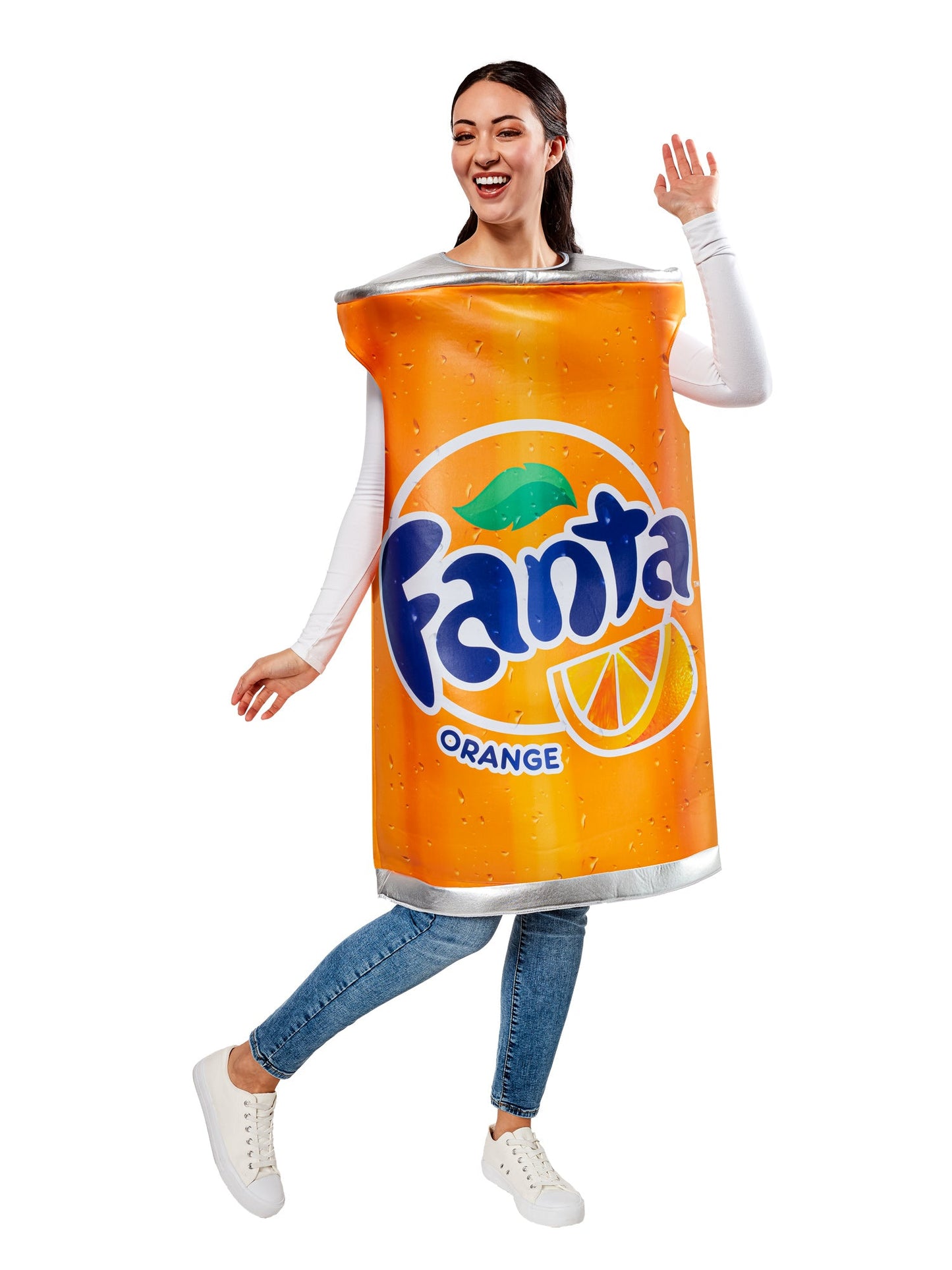 Free Shipping For Adult Orange Fanta Can Costume