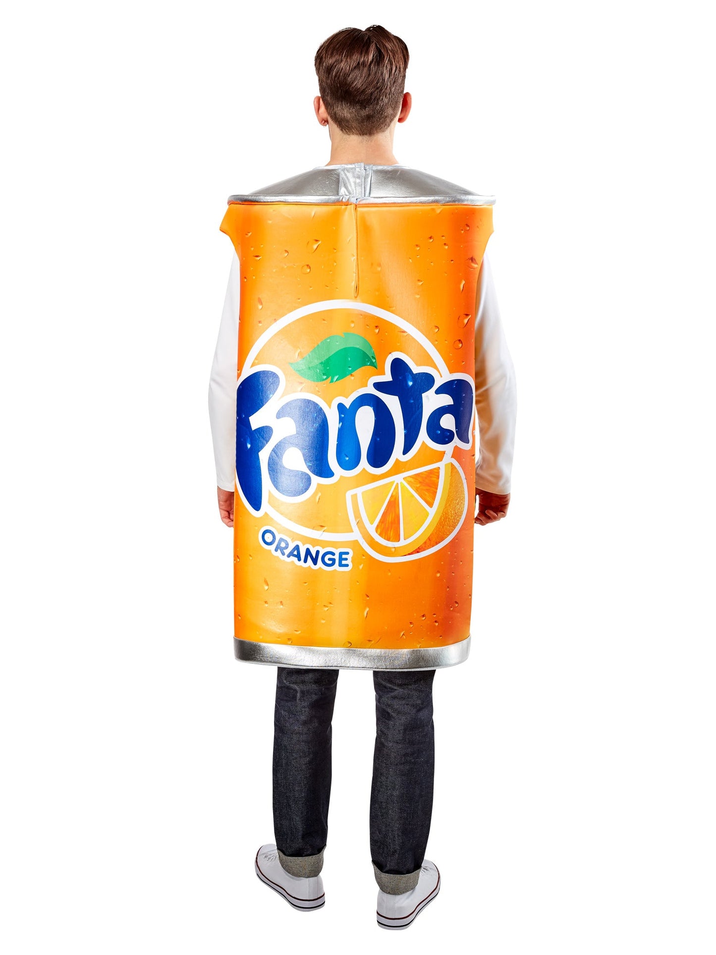 Free Shipping For Adult Orange Fanta Can Costume