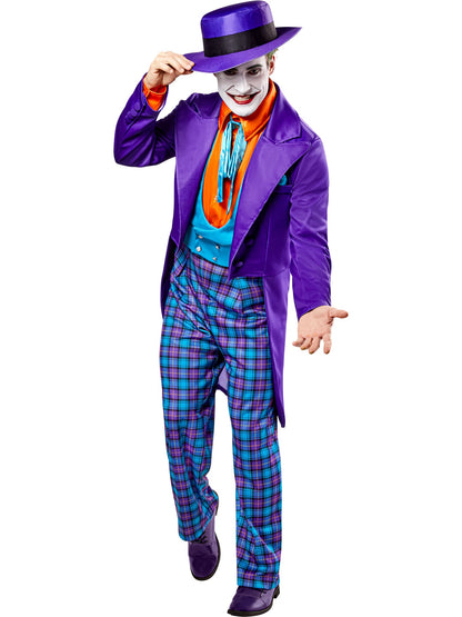 Free Shipping For Men's Batman 1989 The Joker Costume