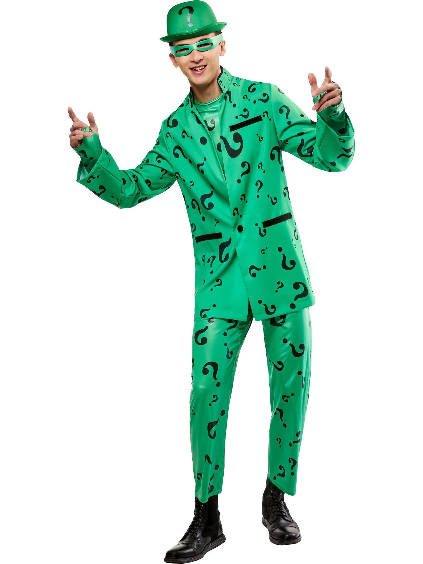 Free Shipping For Men's Batman Forever Riddler Costume