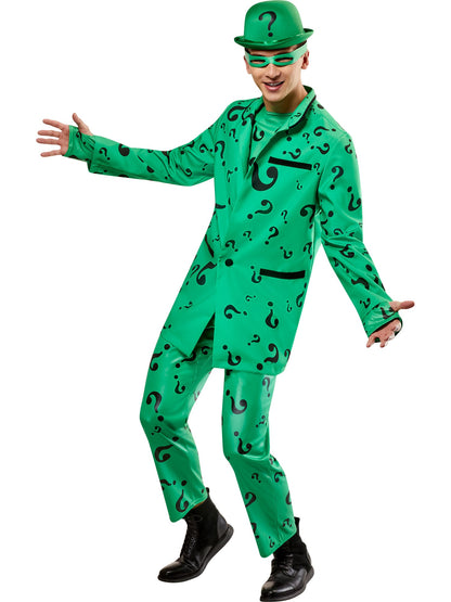 Free Shipping For Men's Batman Forever Riddler Costume