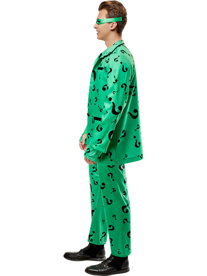 Free Shipping For Men's Batman Forever Riddler Costume