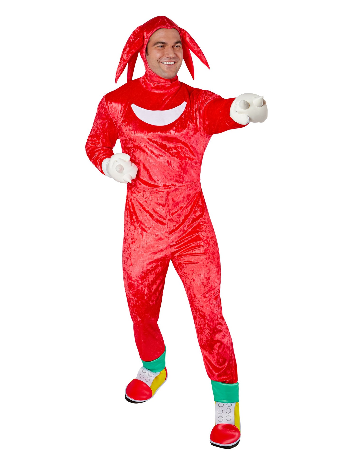 Free Shipping For Men's Sonic The Hedgehog Knuckles Costume